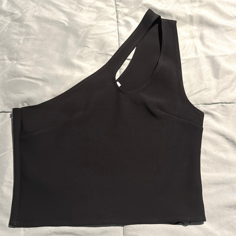 Abercrombie Black One shoulder top